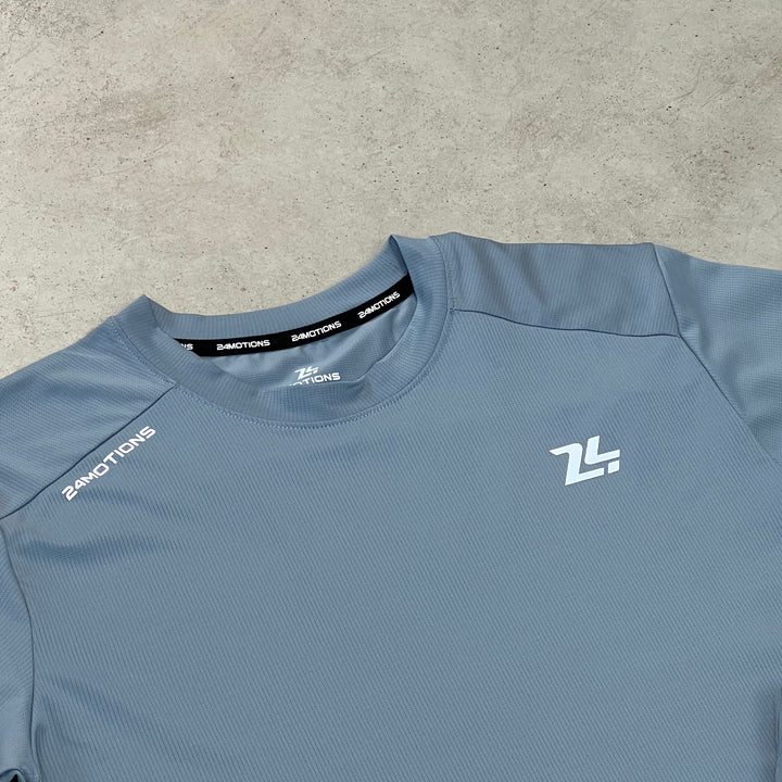 24Motions Essential Short Set Slate Blue