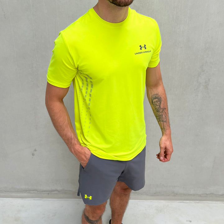Under Armour Vanish Short Set Yellow Grey
