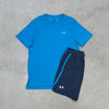Under Armour Launch Elite Short Set Blue Grey