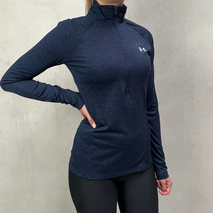 Under Armour Half Zip Navy Women