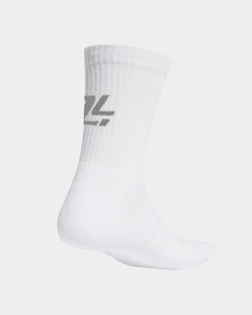 Logo Socks White Grey