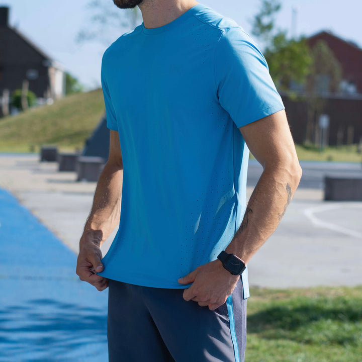 Under Armour Launch Elite Short Set Blue Grey