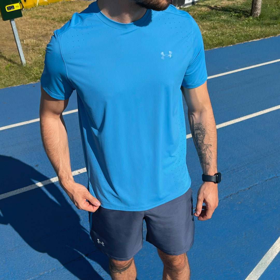 Under Armour Launch Elite Short Set Blue Grey