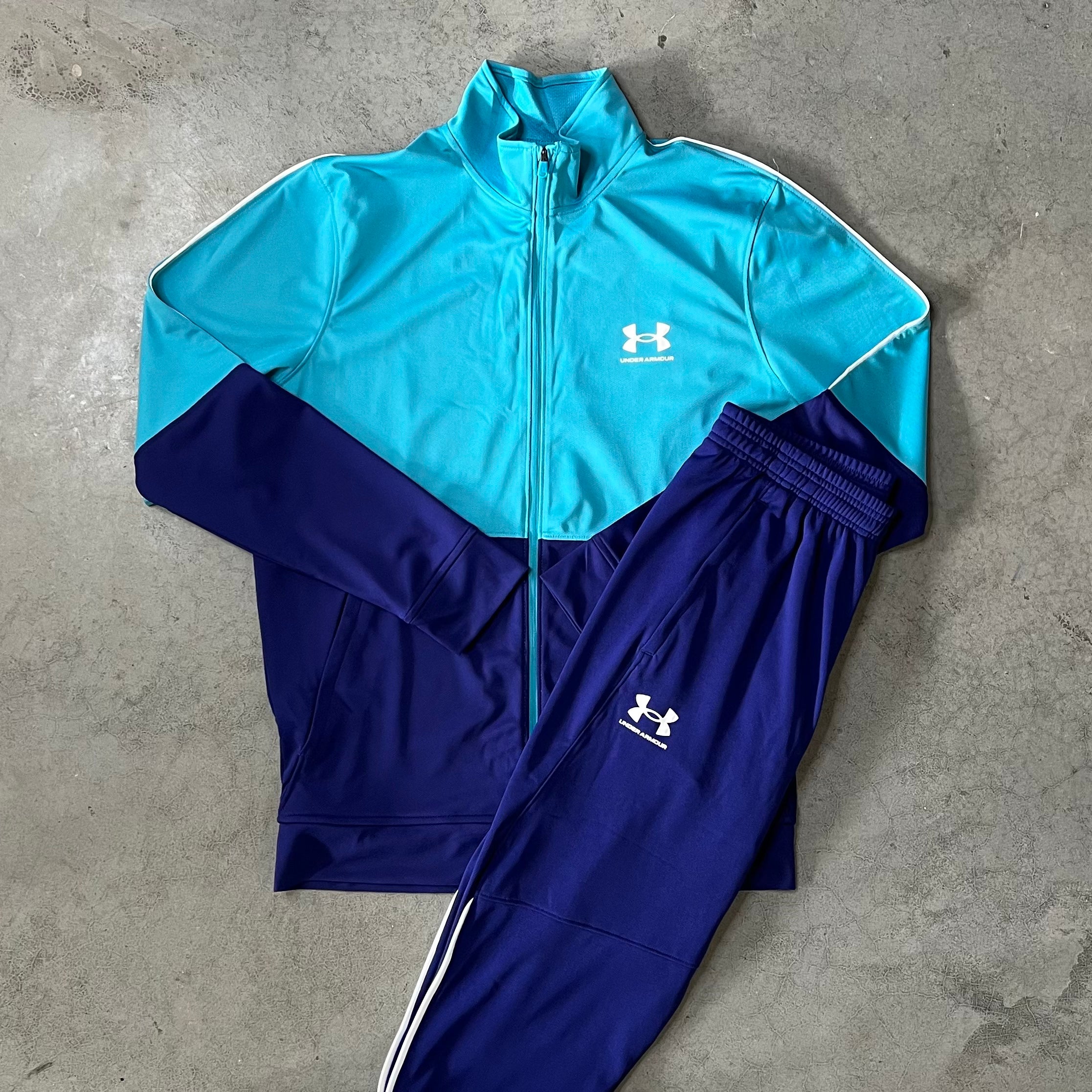 Under Armour UA Challenger Tracksuit Kids - Pitch Gray/White