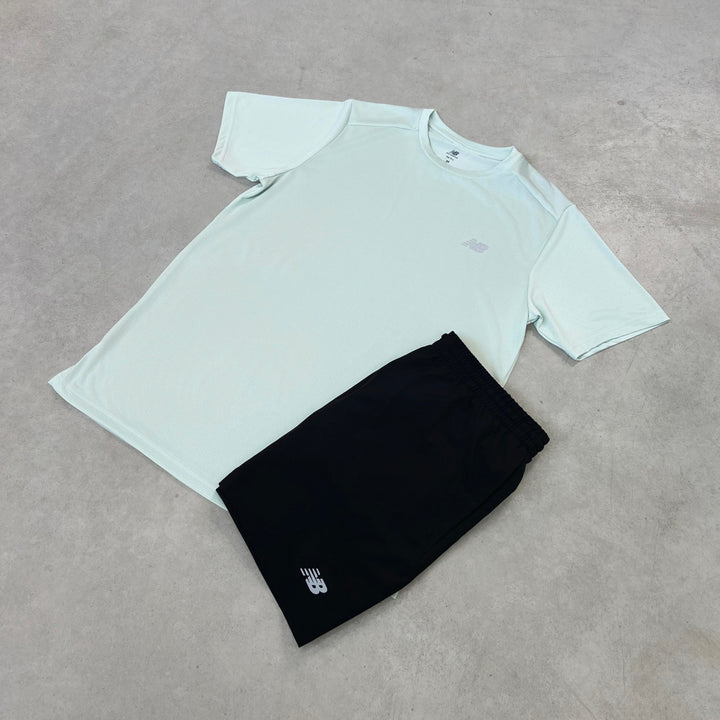New Balance Short Set Mint Black