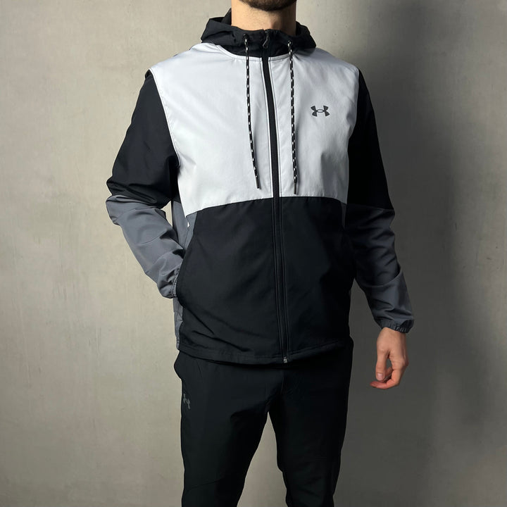 Under Armour Windbreaker Woven Tracksuit Black Grey