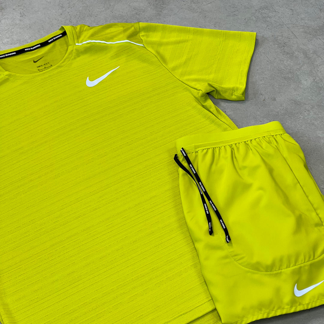 Nike Miler Short Set Green