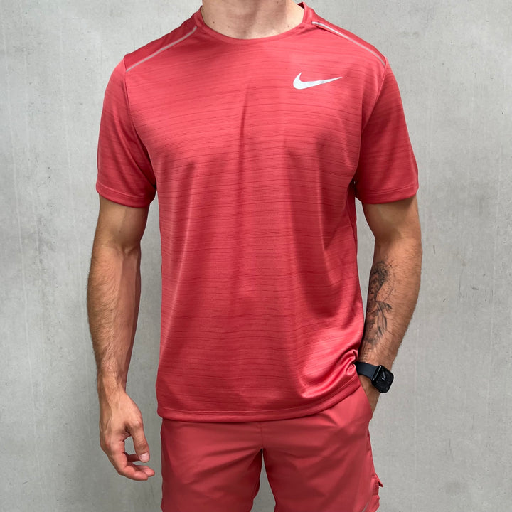 Nike Miler T-Shirt Adobe Red