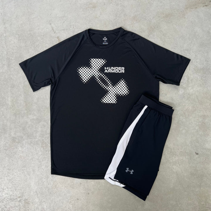 Under Armour Short Set Black White