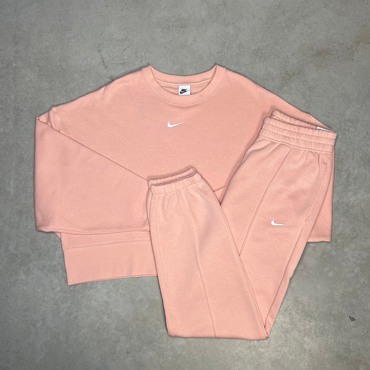 Nike Fleece Tracksuit Pink Women