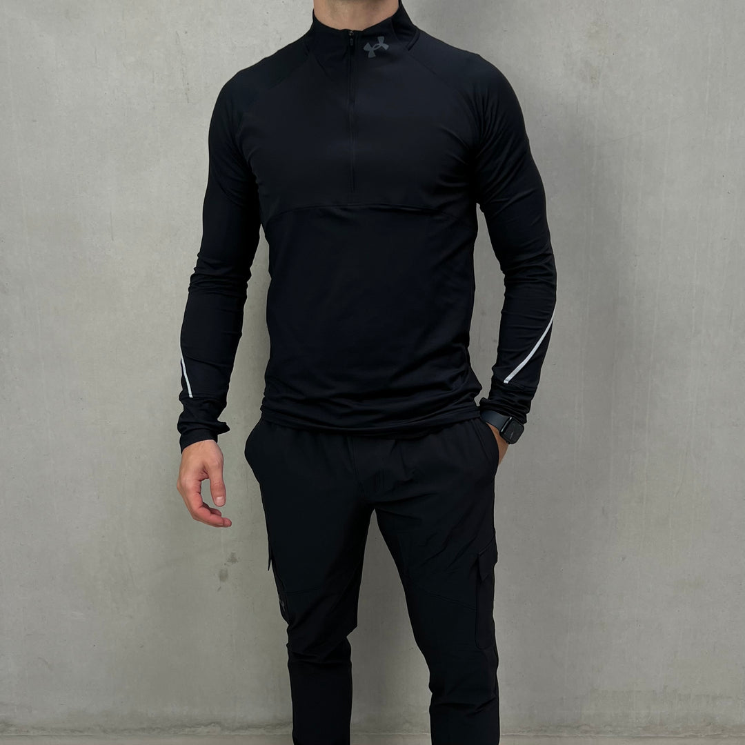 Under Armour Qualifier Half-Zip Cargo Tracksuit Black