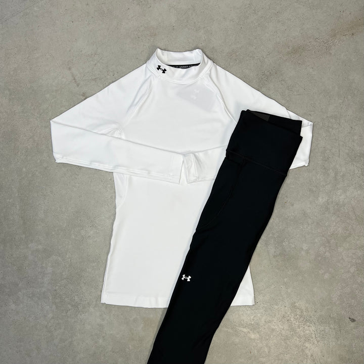 Under Armour Mockneck Set White Black Women