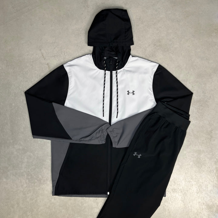 Under Armour Windbreaker Woven Tracksuit Black Grey