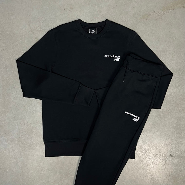 New Balance Fleece Tracksuit Black