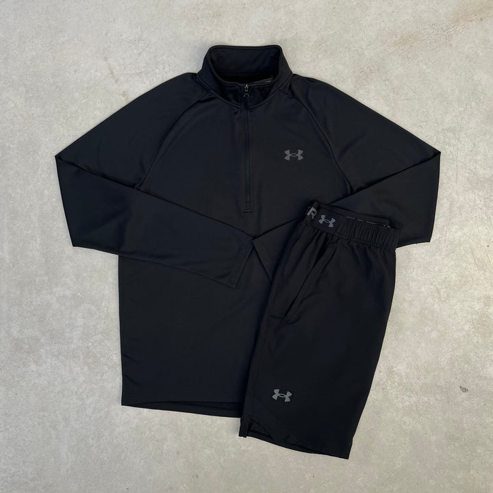 Under Armour Half-Zip Set Black