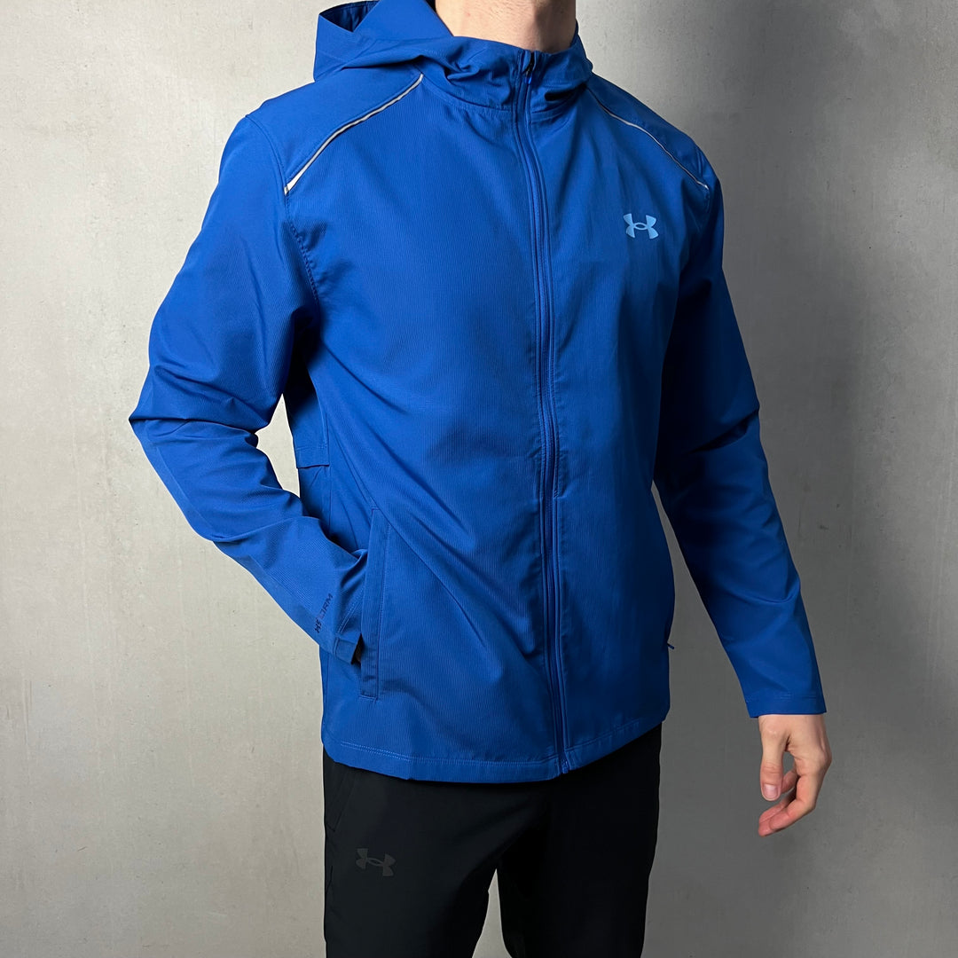 Under Armour Launch Storm Tracksuit Black Blue