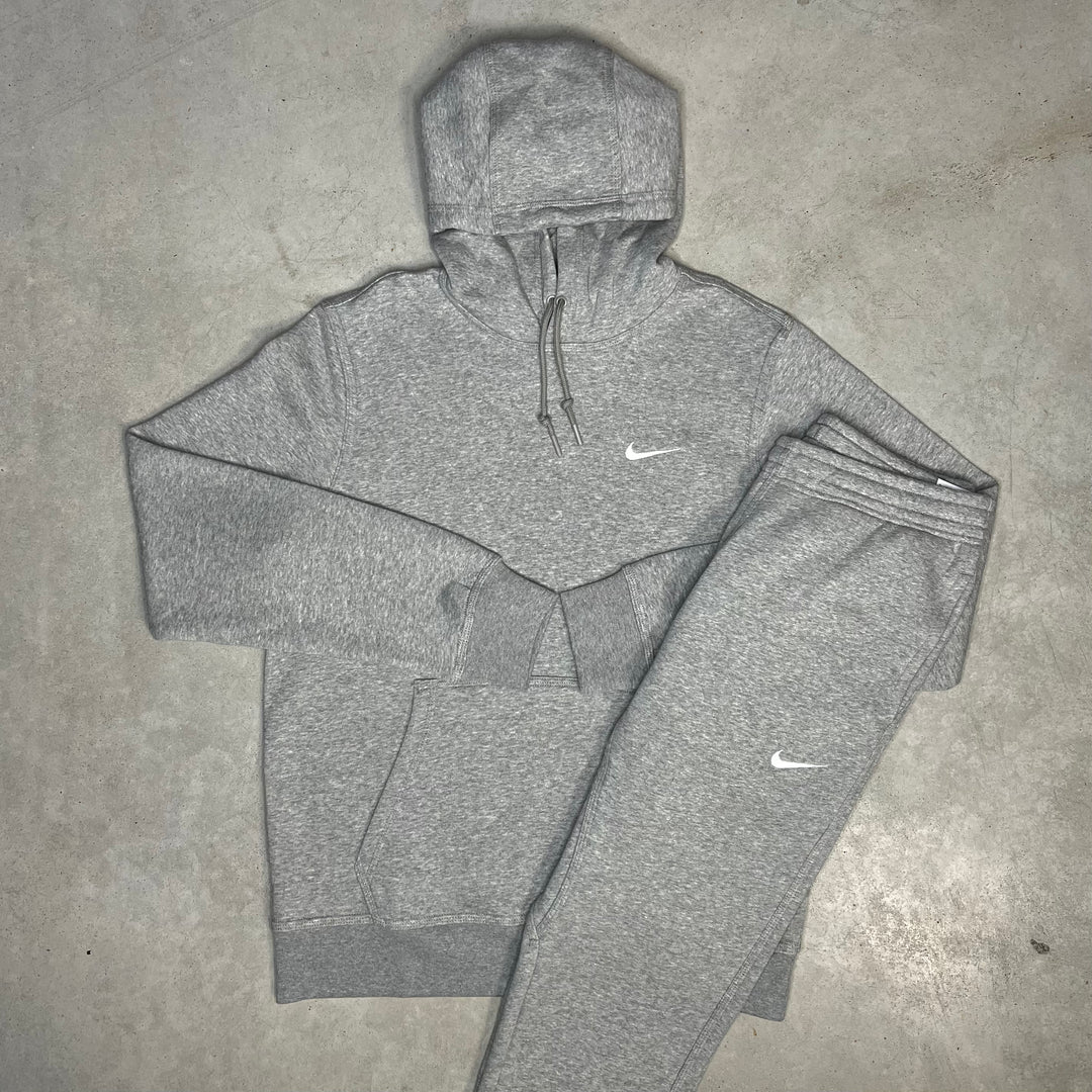 Nike Fleece Hoodie Tracksuit Grey