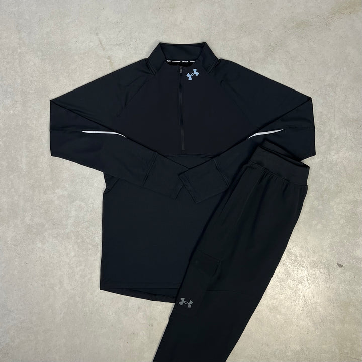 Under Armour Qualifier Half-Zip Cargo Tracksuit Black