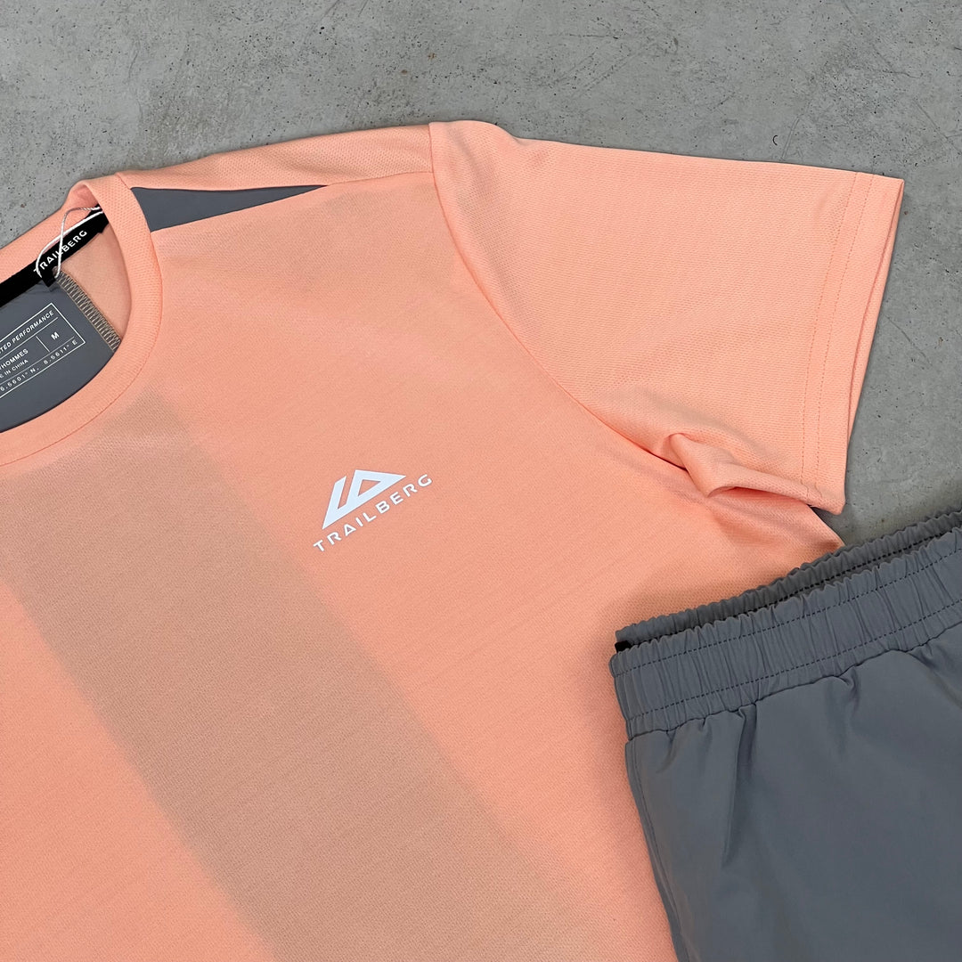 Trailberg Cloud Short Set Peach Grey
