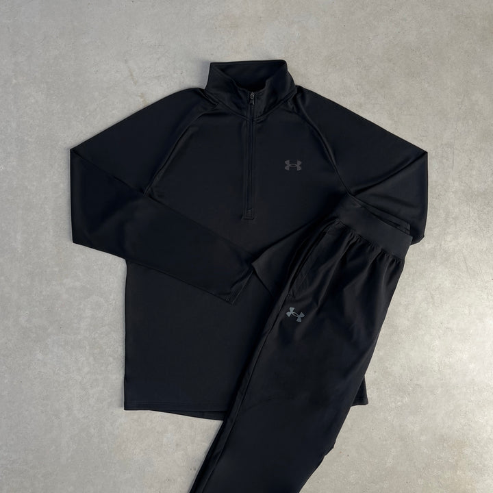 Under Armour Half-Zip Tracksuit Black