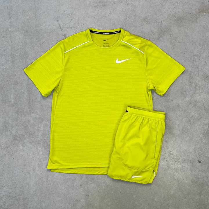 Nike Miler Short Set Green