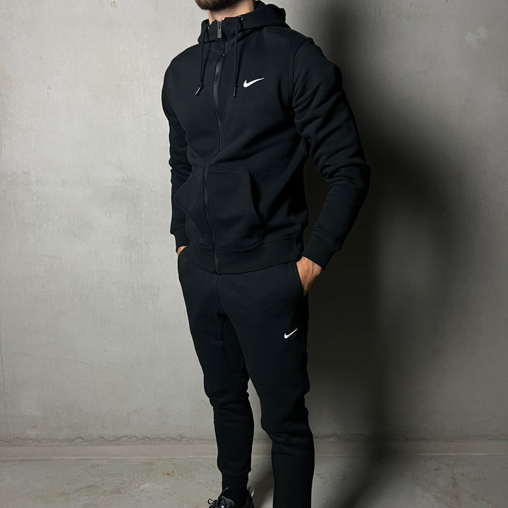 Nike Fleece Vest Tracksuit Black