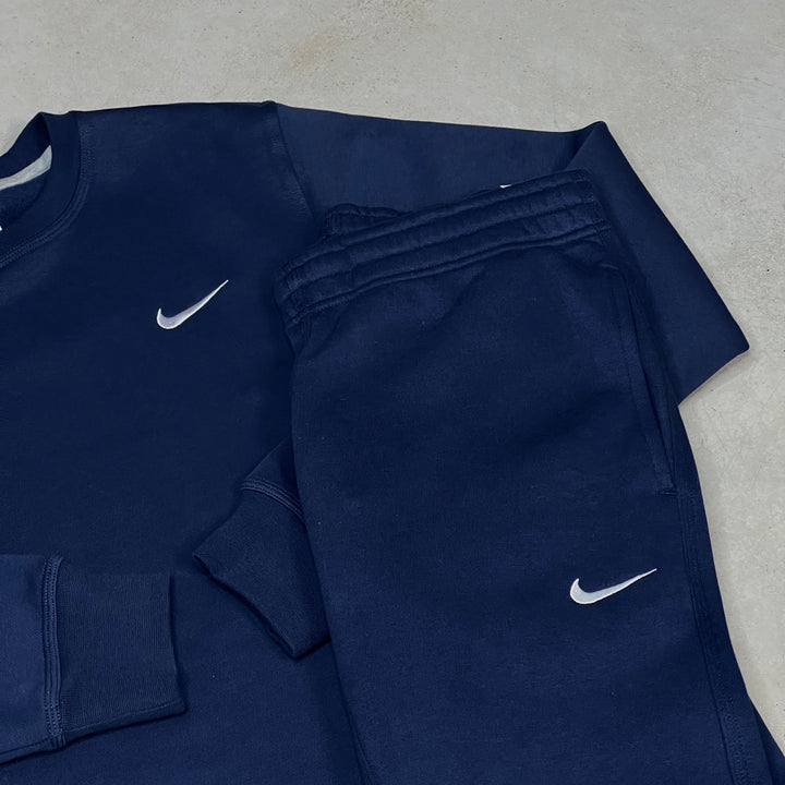 Nike Fleece Tracksuit Navy