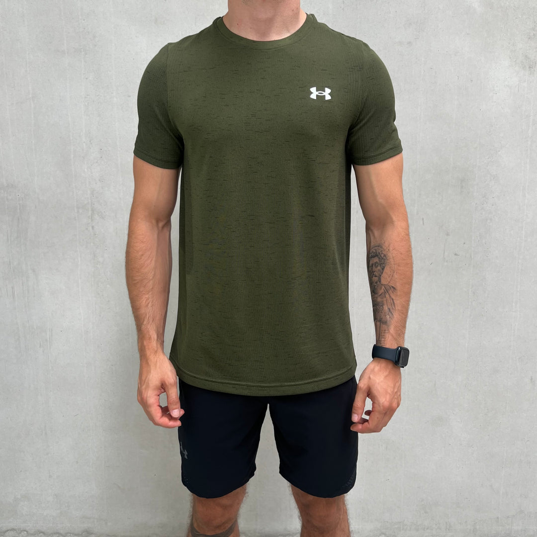 Under Armour Seamless Short Set Black Khaki