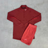 Under Armour Qualifier Half-Zip Set Coral Red