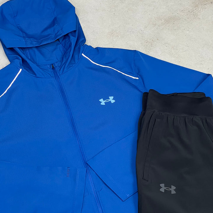 Under Armour Launch Storm Tracksuit Black Blue