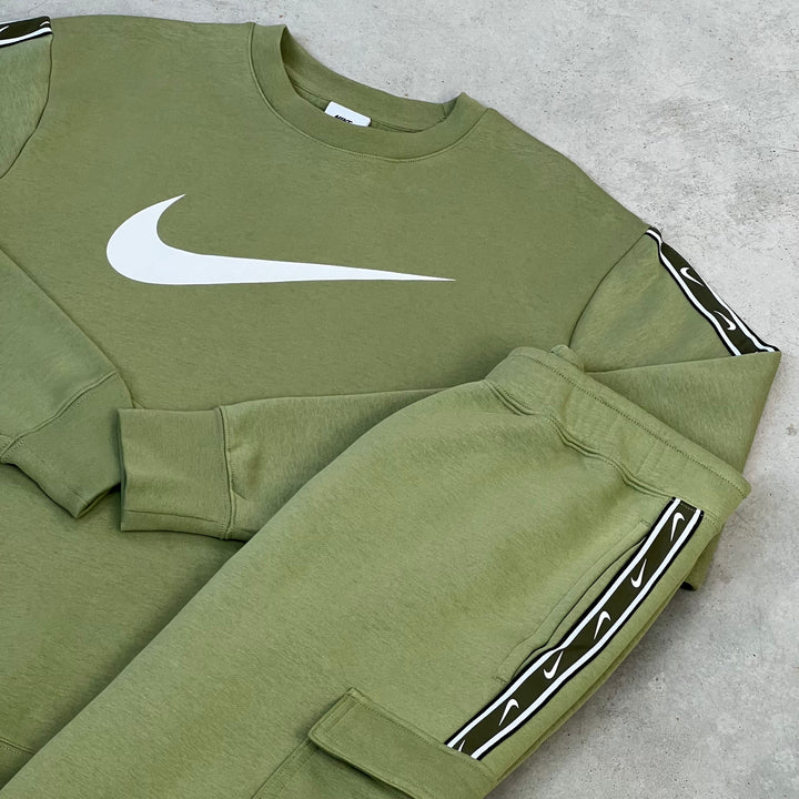 Nike Cargo Fleece Tracksuit Khaki