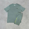 Under Armour Tech Wordmark Short Set Green