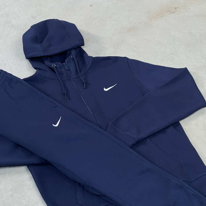 Nike Fleece Vest Tracksuit Navy