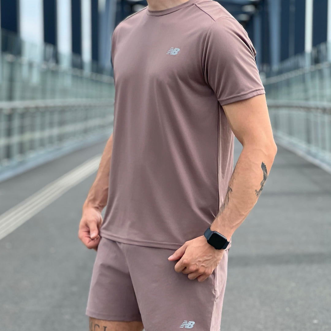 New Balance Short Set Earth Brown