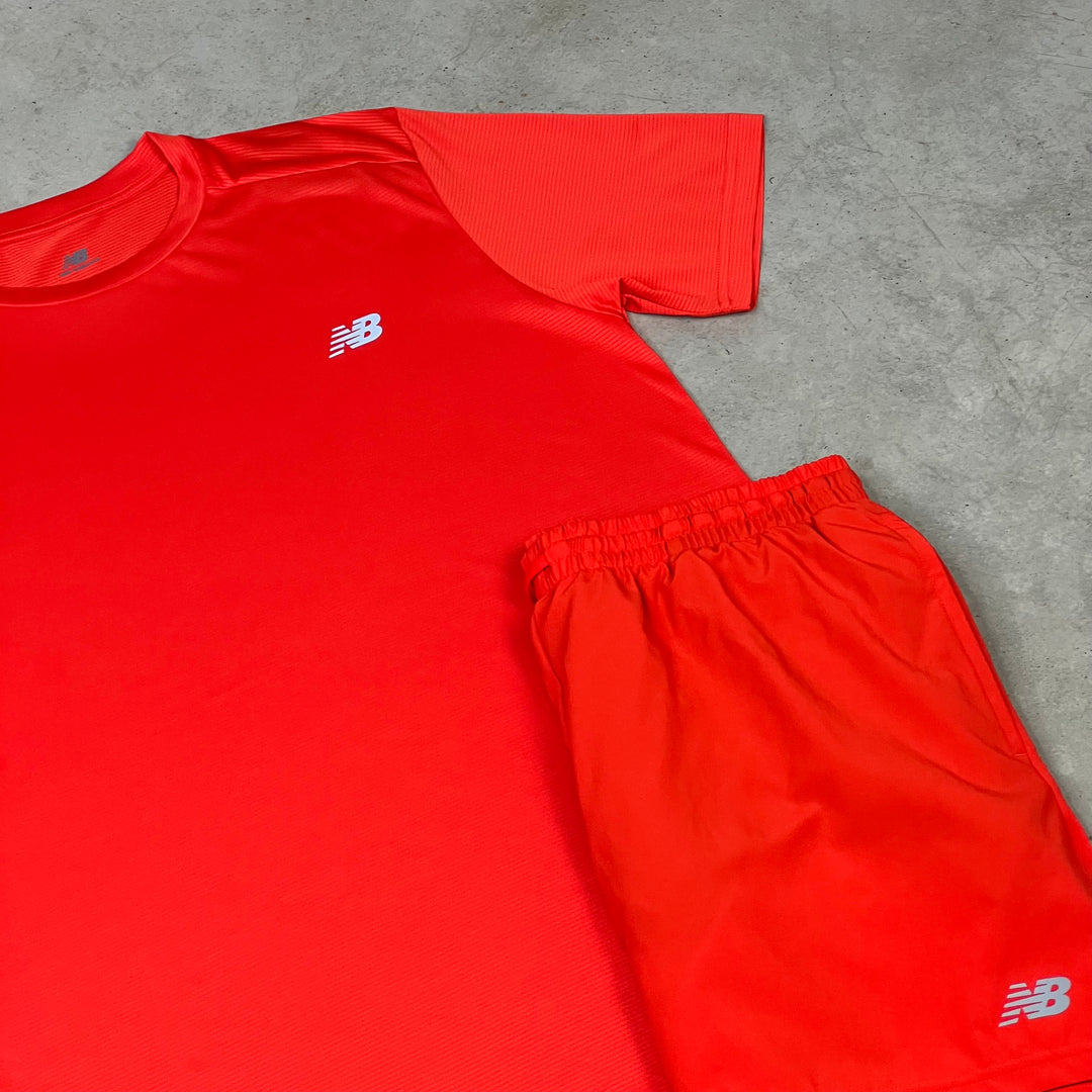 New Balance Short Set Red