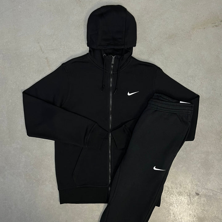 Nike Fleece Vest Tracksuit Black