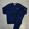 Nike Fleece Tracksuit Navy