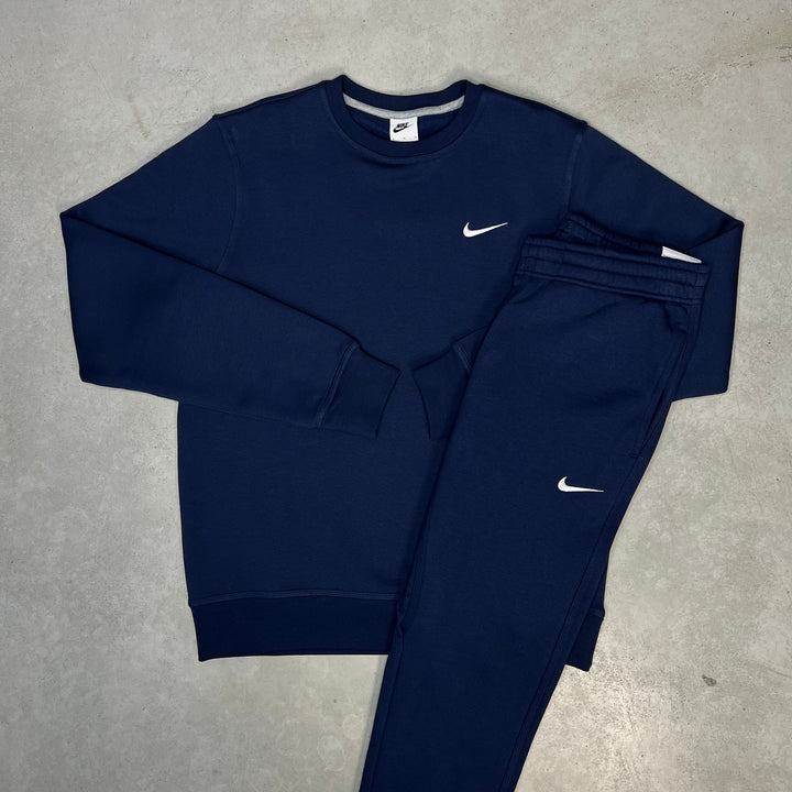 Nike Fleece Tracksuit Navy