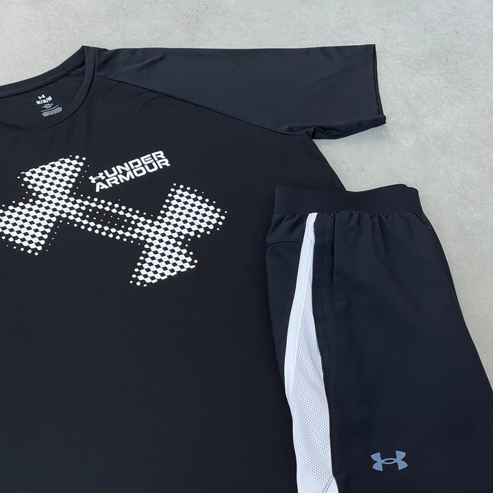 Under Armour Short Set Black White