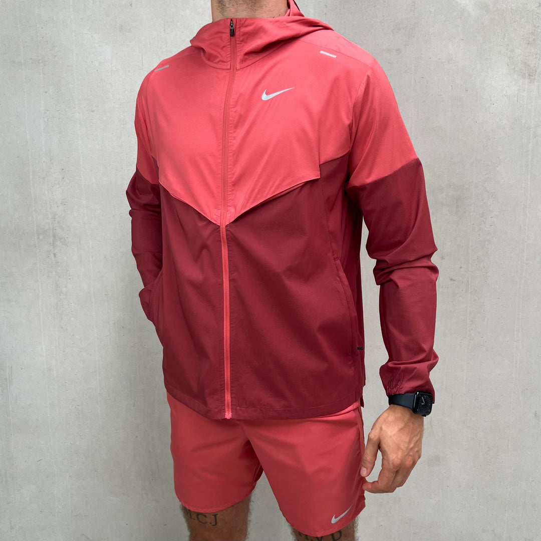 Nike Miler Running Jacket Adobe Red