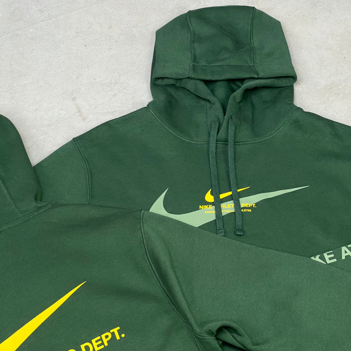 Nike Fleece Hoodie Cargo Tracksuit Green