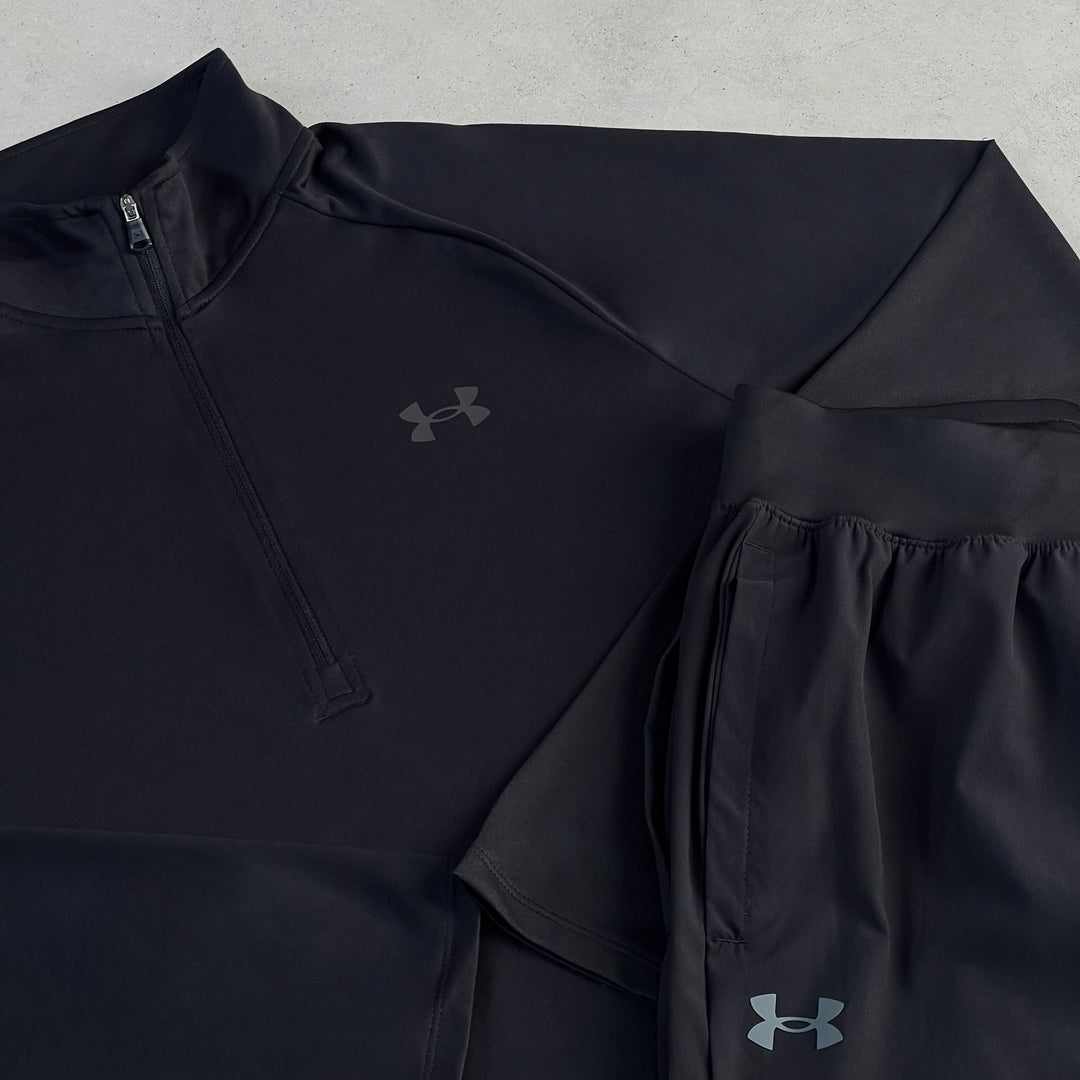 Under Armour Half-Zip Tracksuit Black