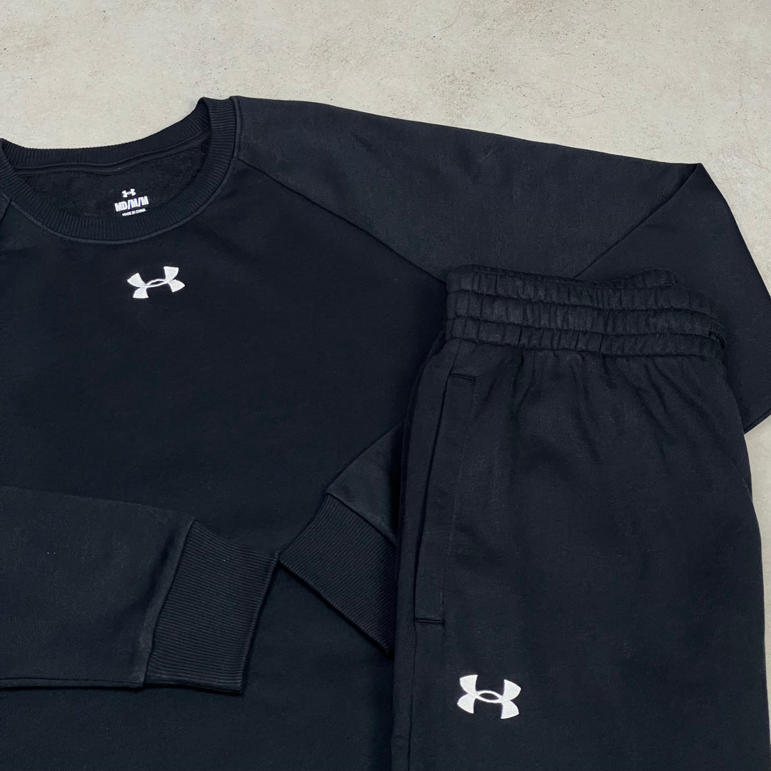 Under Armour Fleece Tracksuit Black