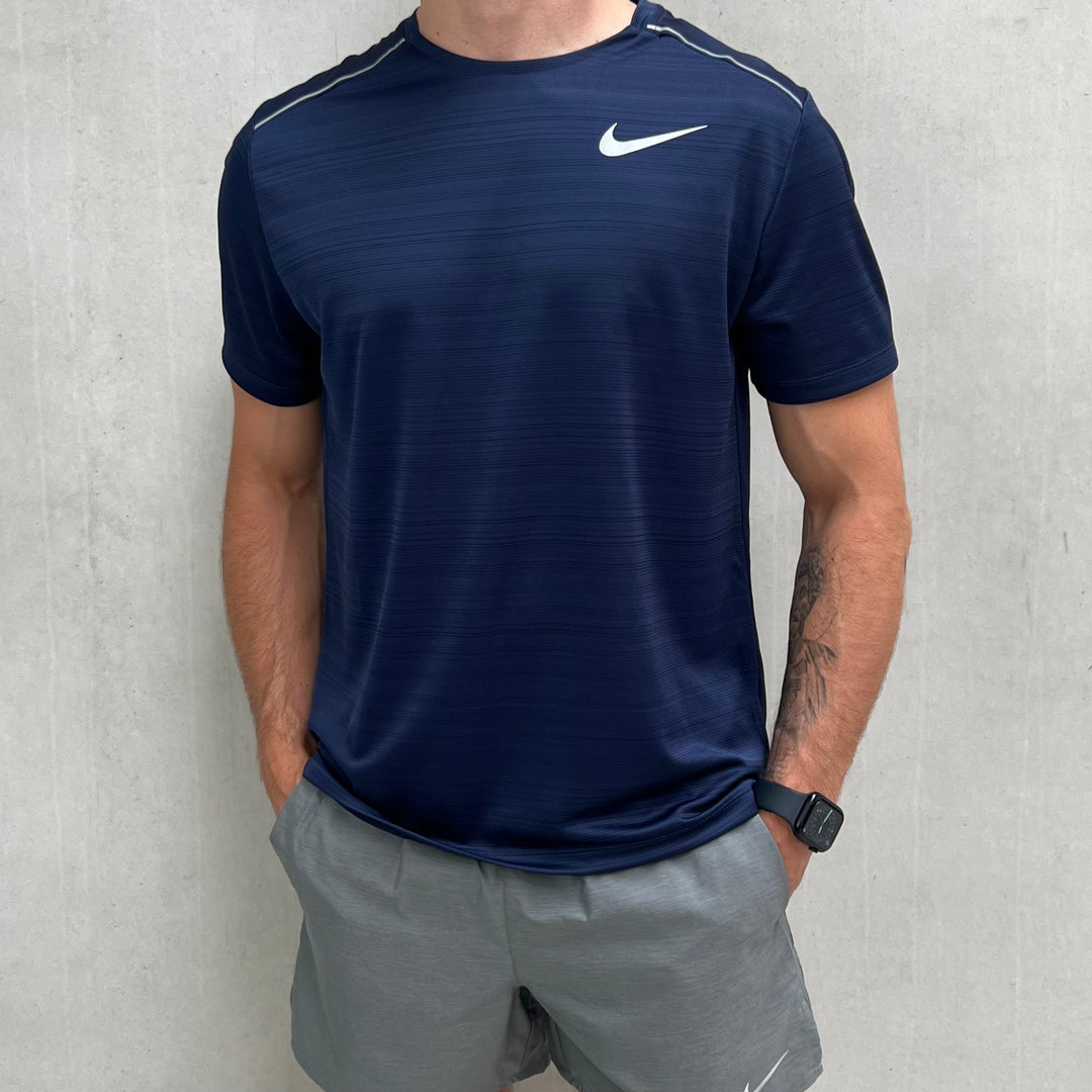 Nike Miler T-Shirt Navy