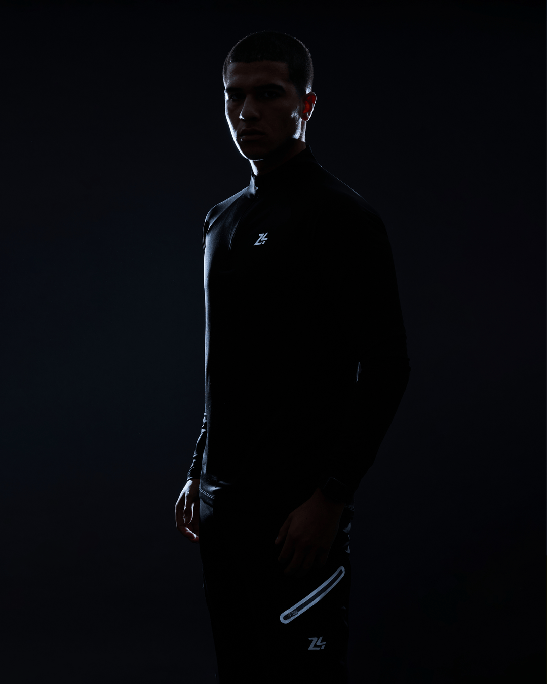 Dynamic Half-Zip Black