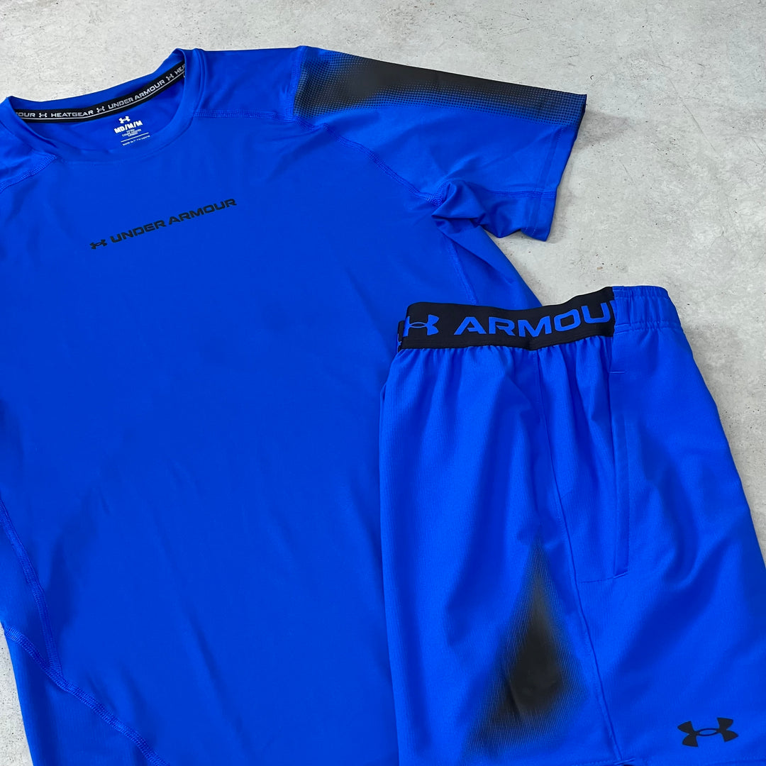 Under Armour Short Set Cobalt Blue Black