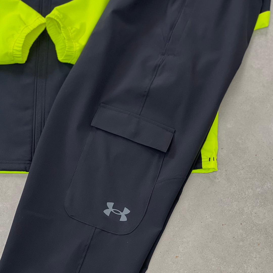 Under Armour Windbreaker Cargo Tracksuit Black Volt