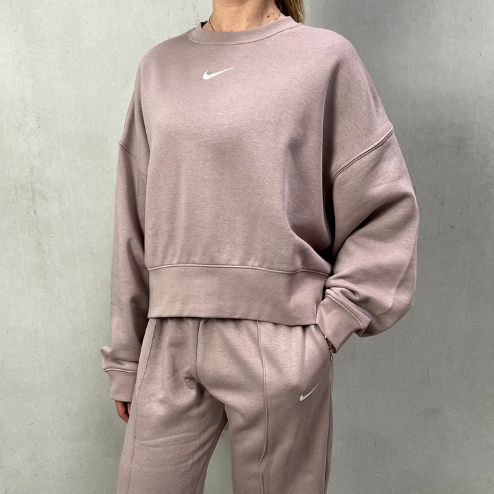 Nike Fleece Tracksuit Pink Women