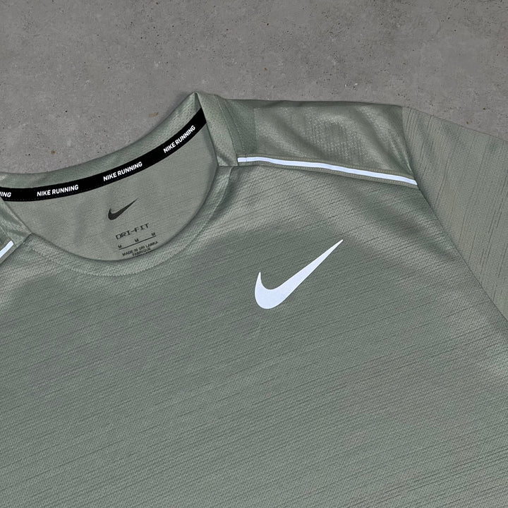 Nike Miler Short Set Light Green Black