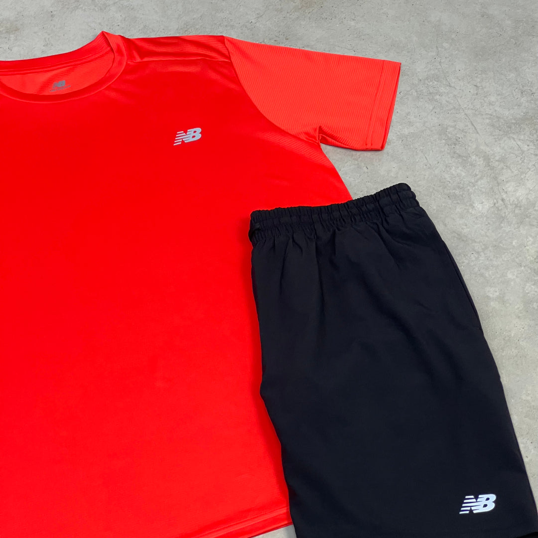 New Balance Short set Black Red